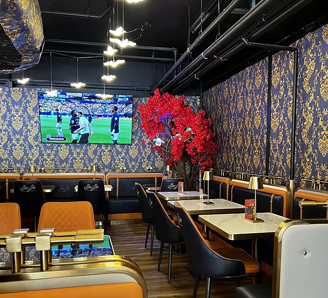 Dining room at Sasa Cafe